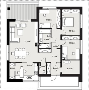 Nový RD 4+kk na pozemku 1200m2 Děčín 