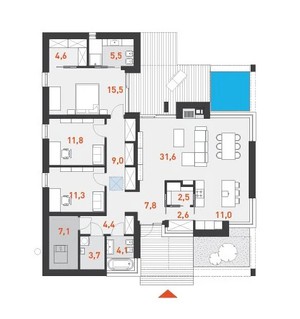 Nový RD 4kk na pozemku 850m² Velké Přílepy