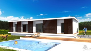 Rodinný dům FLEXIBLE 2, 3+1 s obytnou plochou 80,7 m2 k dodávce na Váš pozemek kamkoliv v ČR